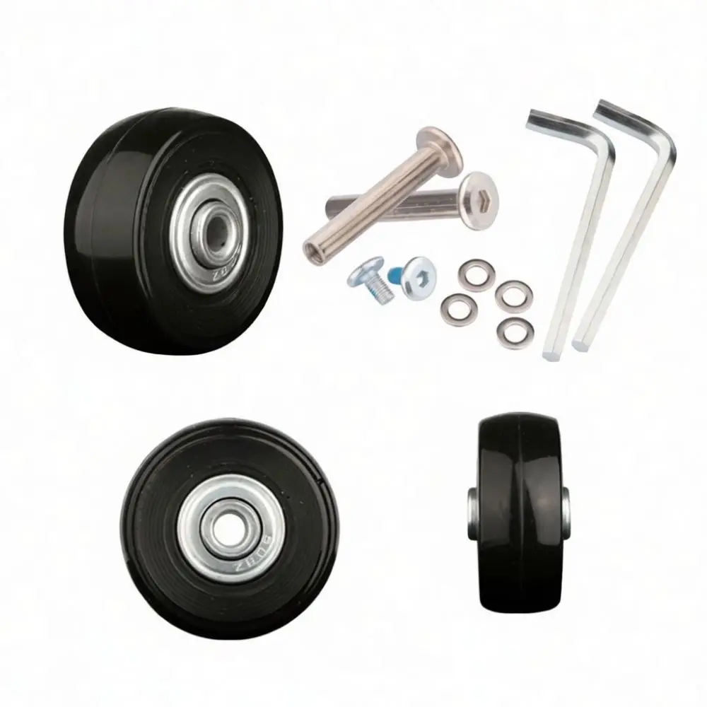 Wear Resistant Luggage Casters Replacement Wheels Rubber Suitcase Repair Accessories Silent Durable Rolling Parts For Bags