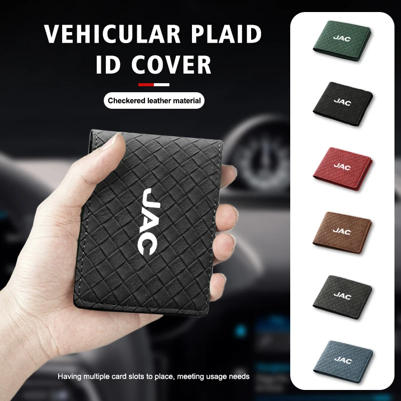 Carteira Porta-Cartões e Documentos para Motorista de Carro com Bolsos para JAC J3 J2 S5 A5 J5 J6 J4 Vapour S2 T8 Board Refine