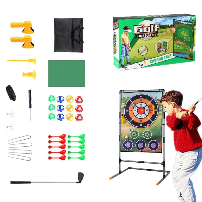 

Chip And Stick Golf Game Dual Side Golf Battle Mat 2 In 1 Golf Practice Mat And Dart Mat Combo Hitting Mat Golf Training Mat