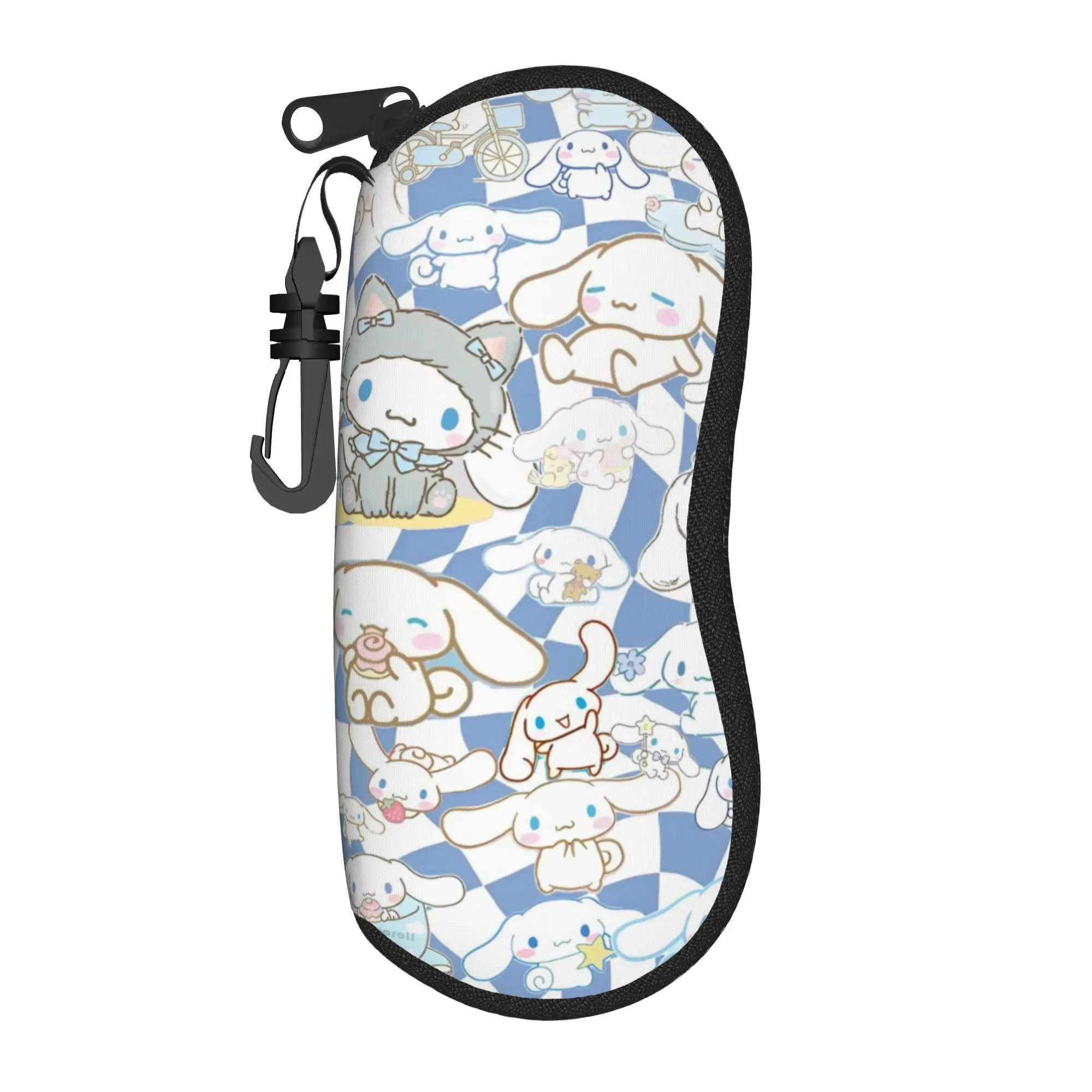 

Cute Cartoon Glasses Case Men Women Student Box Kawaii Cinnamoroll Glasses Protector Print Sunglasses Box