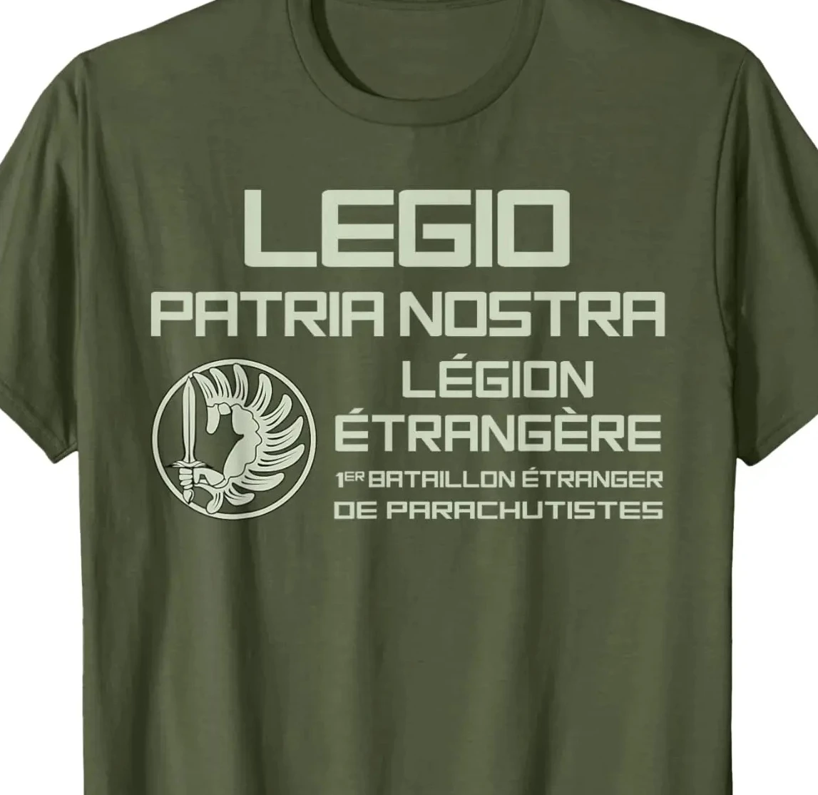 

French Legion Etrangere Foreign French Parachute Veteran T-Shirt Short Sleeve Casual 100% Cotton SHIRT