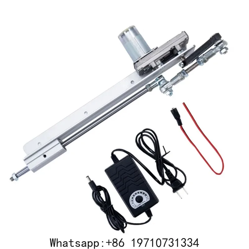 Reciprocating Cycle Linear Actuator, DC 24V Stroke 3-15cm Gear Adjustable Telescopic Motor DIY Motor with Speed Controller