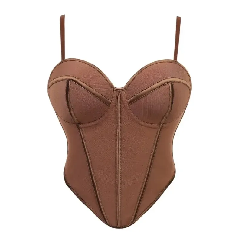 

Новая мода сексуальный женский бюстье корсет нерегулярный пуш-ап французский горячий ночной клуб вечерние укороченный топ