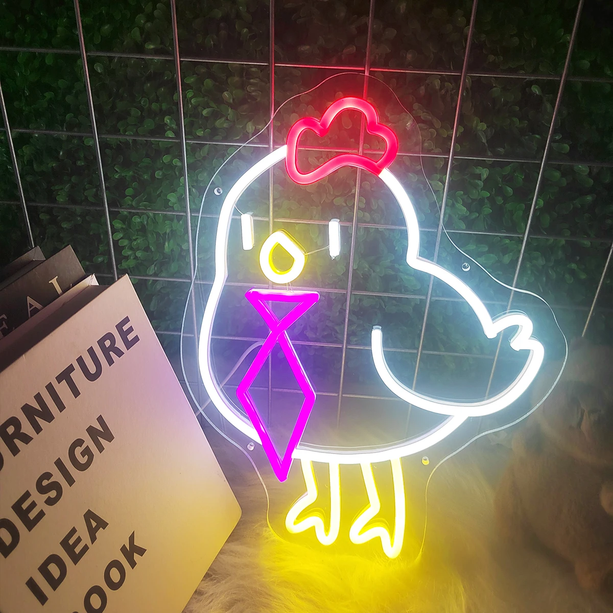 Chick Neon Sign Wall Decor LED Neon Light ธุรกิจ Store ป้ายวันหยุดของขวัญ USB Powered Shop Decor Light โคมไฟนีออน