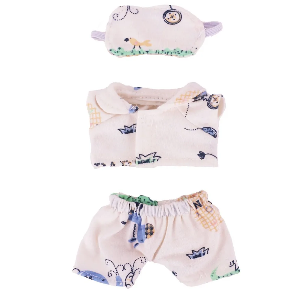 

Cute Plush 17cm Clothes DIY Casual Doll Bedding Set Clothing Mini Doll Replacement Costume For Labubu