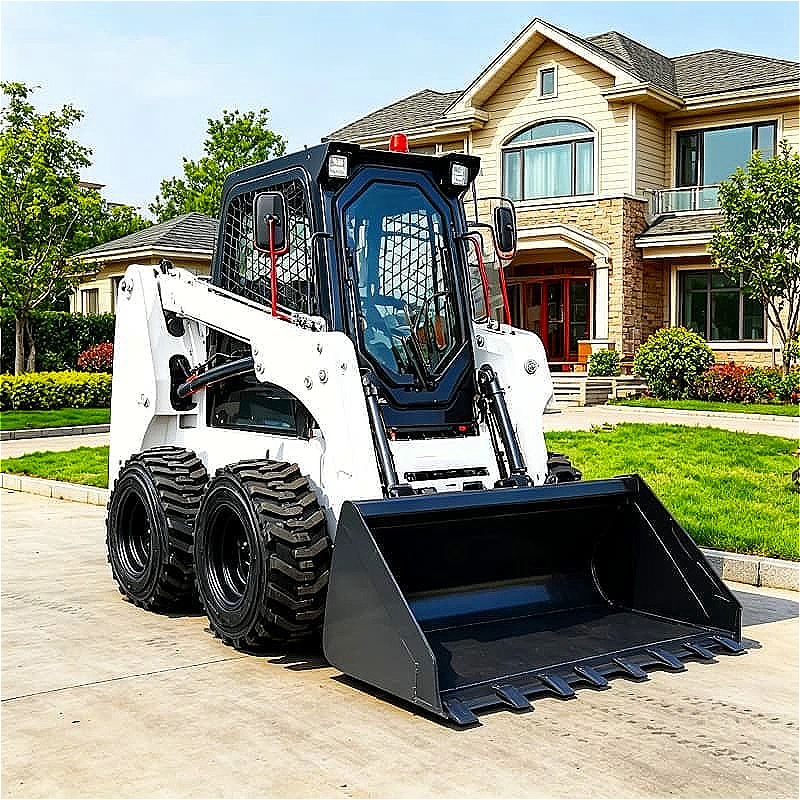 Compact Wheel Loader and Stand On Skid Steer 54hp Construction Site Fertilizer Bulk Loading Bagging Hopper Fill Blend Customized