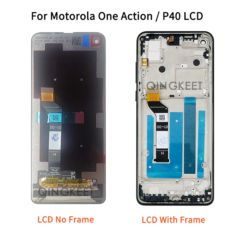 Imagem -03 - Lcd Display Touch Screen Digitizer Assembly com Frame Motorola Uma Ação Xt20131 P40 Xt20132 63 Novo