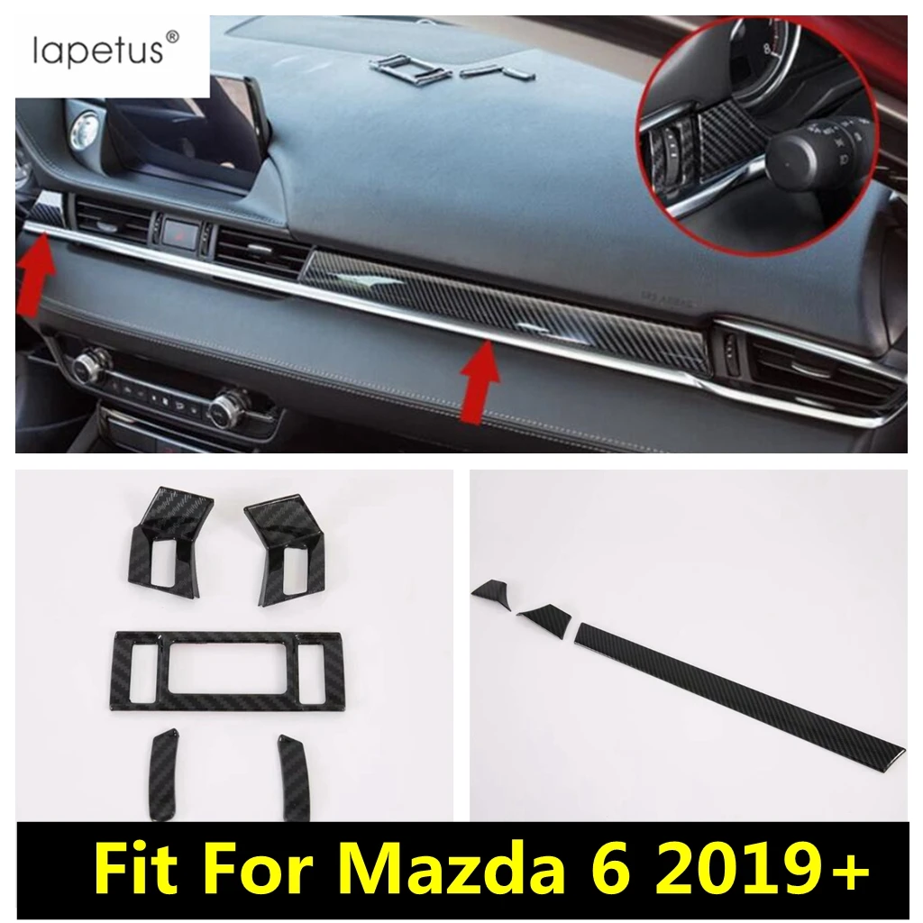 

Car Central Control Dashboard Instrument Panel Air AC Outlet Vent Cover Trim For Mazda 6 2019 - 2024 Carbon Fiber Accessories