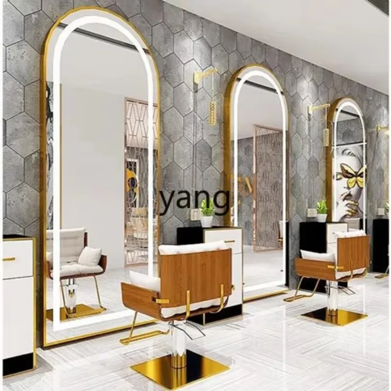 

LTT barber shop wall-mounted mirror hair mirror table hair salon special single-sided floor mirror
