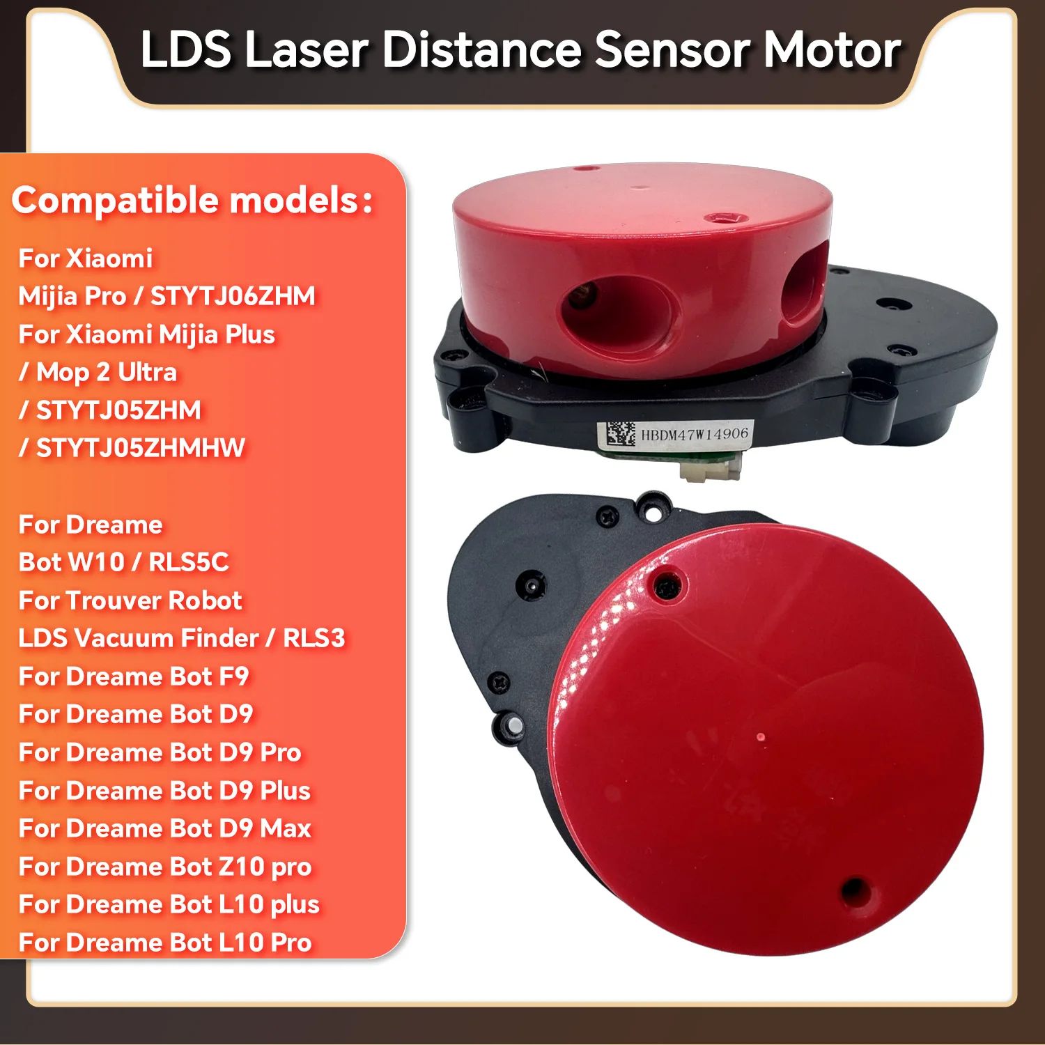 Laser Distance Sensor Motor for Xiaomi Mijia Pro STYTJ06ZHM Mijia Plus Mop 2 Ultra STYTJ05ZHM STYTJ05ZHMHW Robot Vacuum Parts