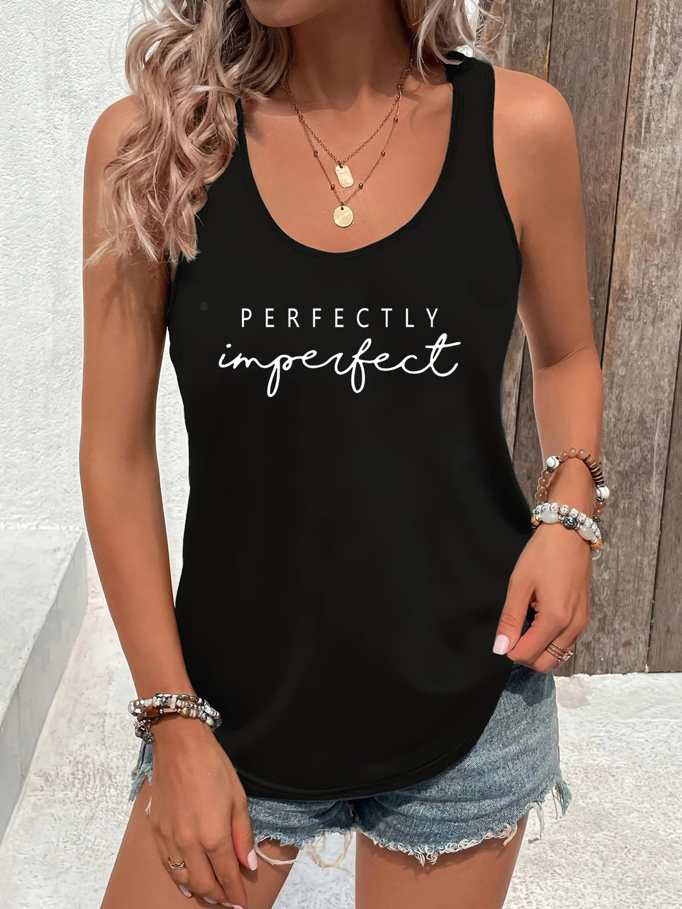 Women's Sexy Tops Tshirt Black Sleeveless Loose Vest Holiday Style Hawaiian Top Summer White
