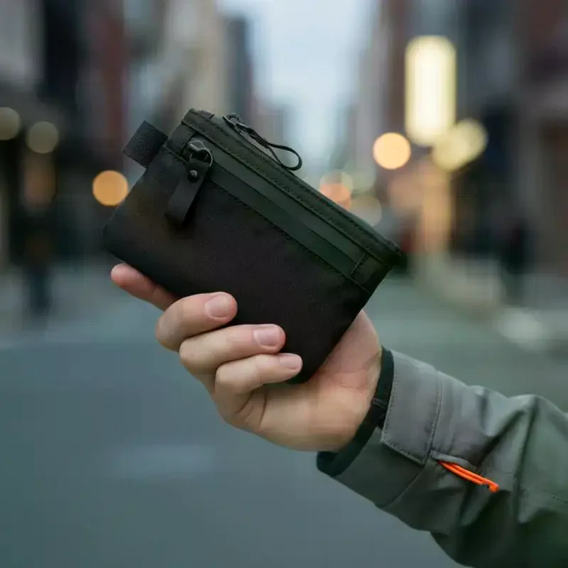 Tactical Waterproof Coin Purse RFID Credit Card Holder Small EDC Organizer Utility Pouch For Multitools Card Key Coin Cash