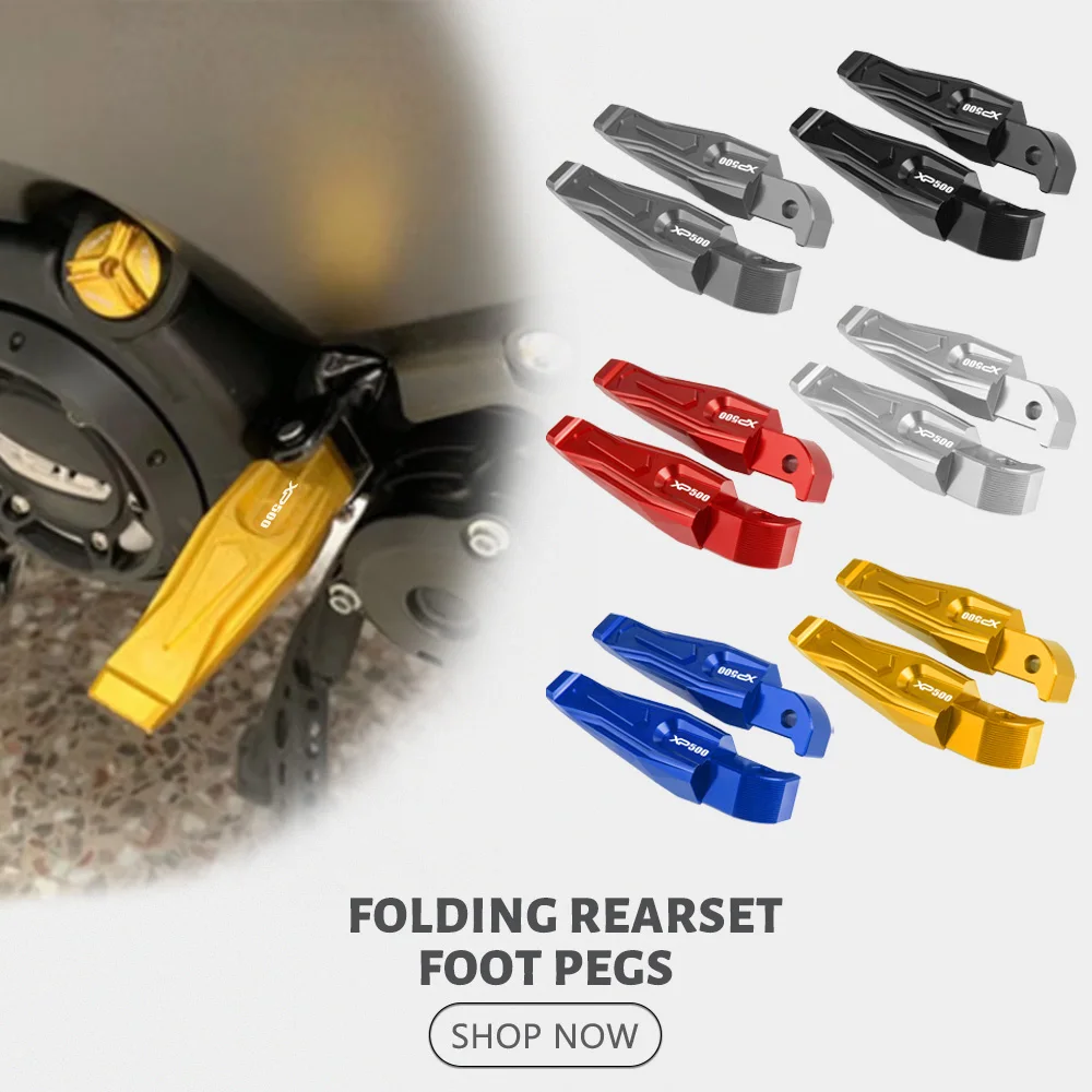 

Motorcycle Rear Foot Pegs Rests Passenger Footrests For Yamaha All Tmax 500 XP500 Tmax t-max 560 2020 tmax560 Tmax 530 2013-2016