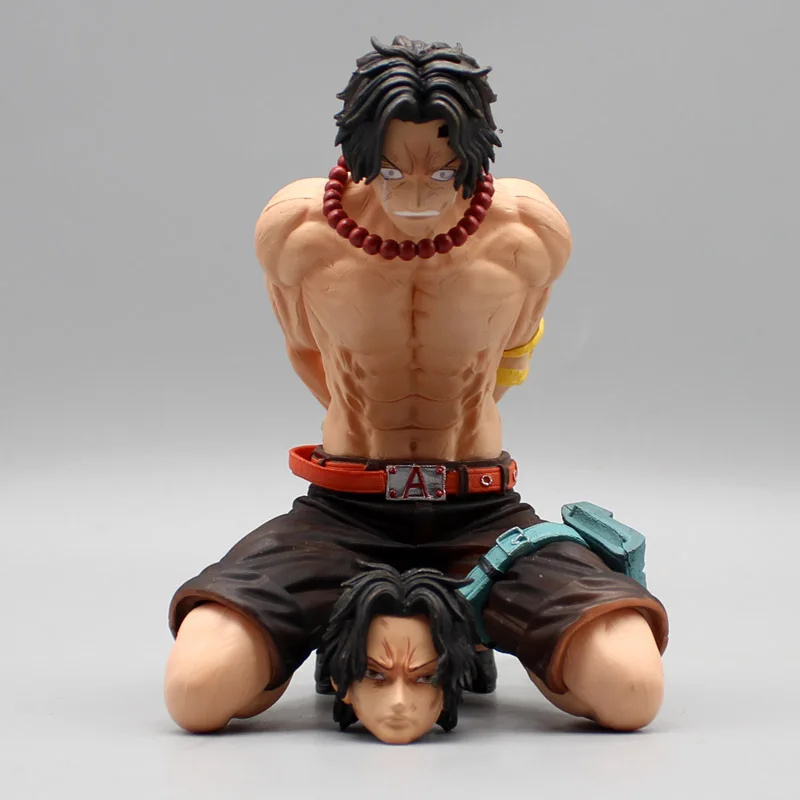 22.5cm Anime Ace ONE PIECE Figures Portgas·D· Ace Action Figures One Piece Execution Platform PVC Collection Model Birthday Toys