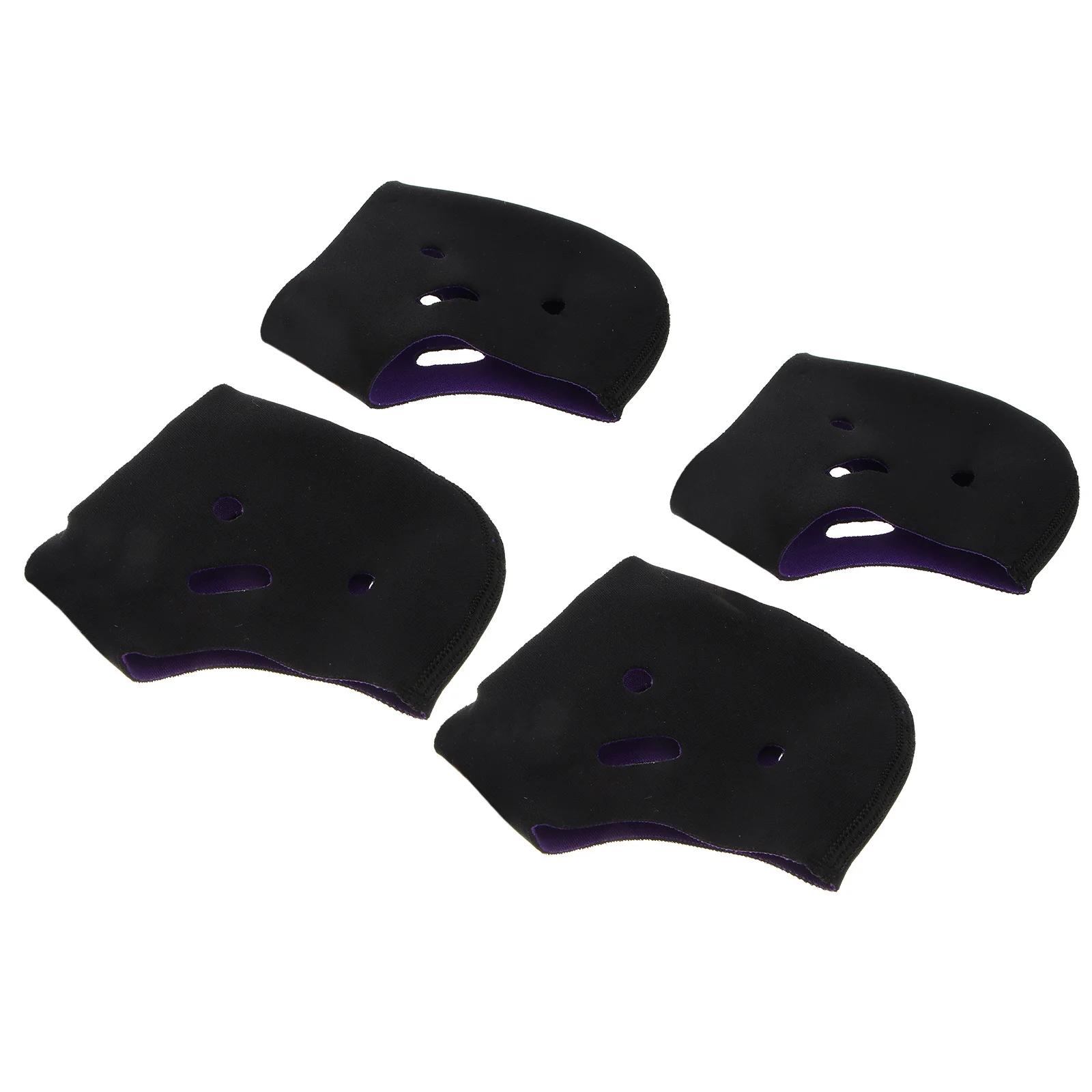 

4Pcs Plantar Wrap Foot Arch Support Ankle Brace Heel Protector Insole Pain Relief Orthotic Soft Comfortable Black