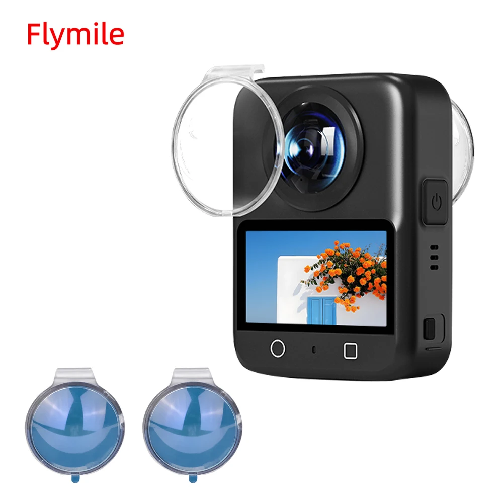 

Flymile Lens Guard for DJI OSMO 360 Accessories PC Lens Protector Cover Scratch/Drop/Dust Proof Cap Higher Transparency