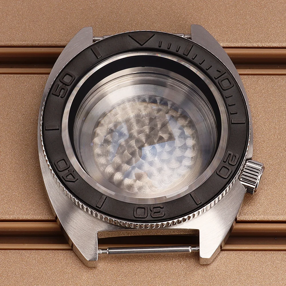 41mm Modified Case Sapphire Glass Waterproof For Abalone/Tuna Mouth NH35 NH36 NH38 4R Movement Stainless Steel Watch Accessories