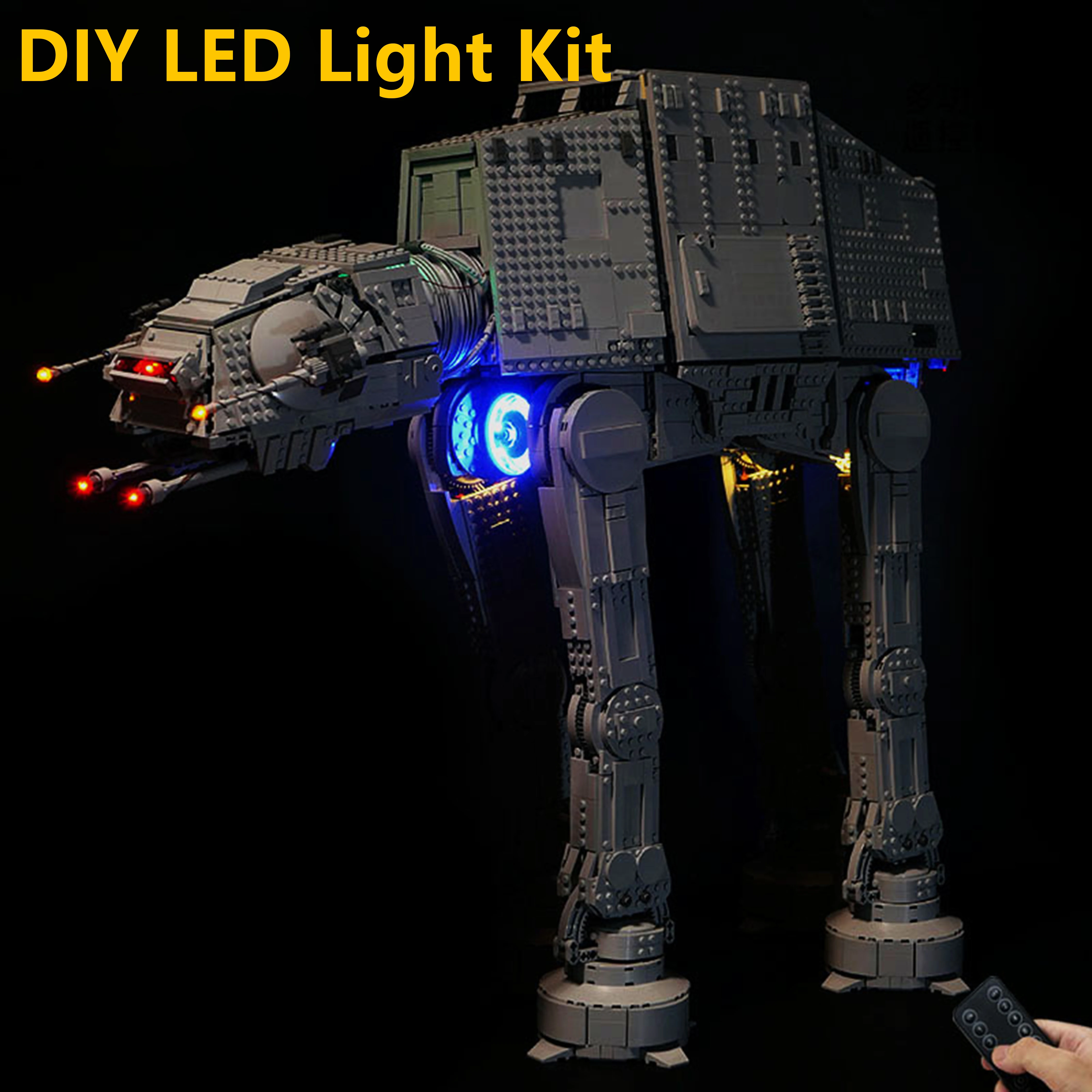 

Комплект светодиодного освещения «сделай сам» для 75313, строительные блоки Space Combat Walker, светильники с дистанционным управлением, только идеальный подарок для игрока