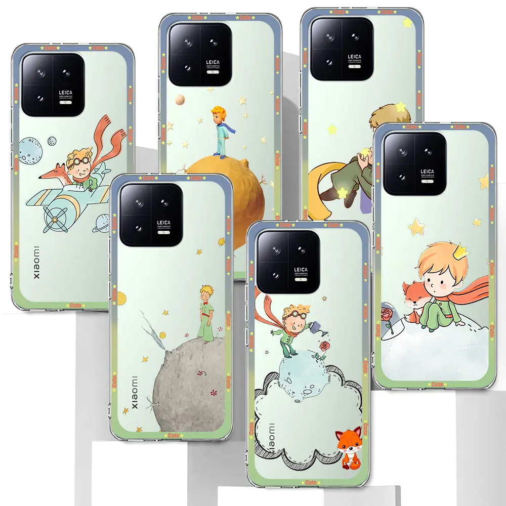 The Little Prince Fox Case for Xiaomi Mi 11T 12 12X 13 10T 12T 10 11 5X A1 A3 CC9E 9T Pro A2 9 CC9 11i 8 Lite 6X TPU Soft Cover