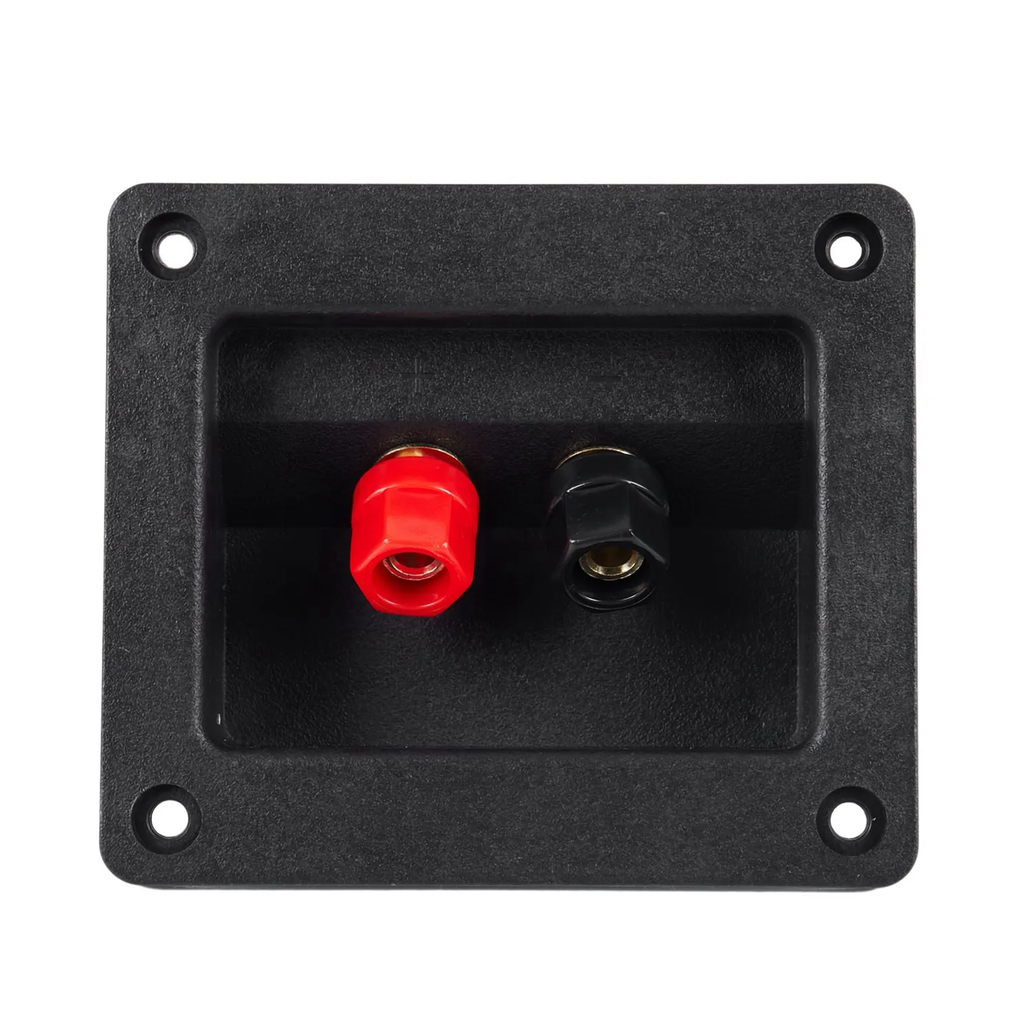 B24B 2 Pcs Square Binding Post Type Speaker Box Terminal Cup Wire Connector Board , 90X78mm & 57X57mm