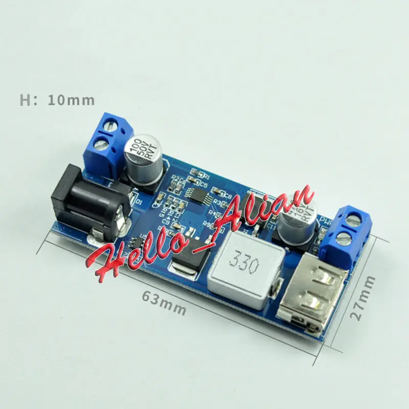 9V-36V 12V 24V to 5V 5A Car USB Charger Power Module DC-DC Buck Step Down Converter