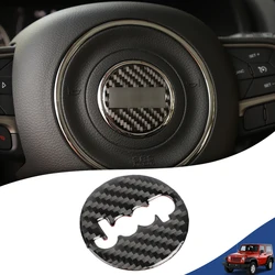 Steering Wheel Center Decoration Stickers for Jeep Wrangler JK JL 2007-2020 Jeep Grand Cherokee 2011-2020 Interior Accessories