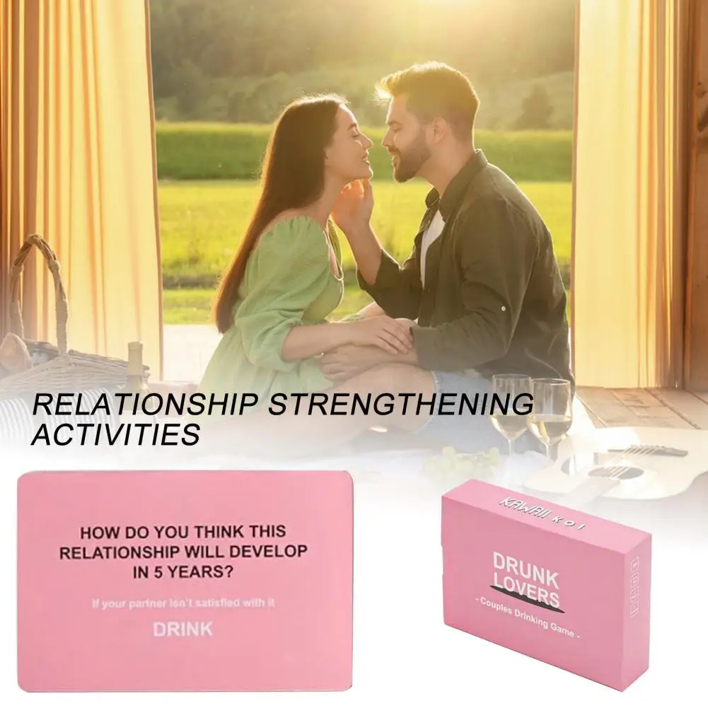 Couple Adventure Game Card Romantic Date Night Adventure Challenge Card Deck for Couples Fun Drinking Game for Girlfriend