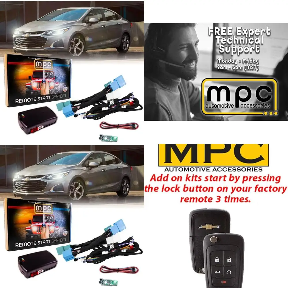 

MPC Factory Remote Activated Remote Start, совместимый с Chevrolet Cruze 2010-2019 гг. — Plugin T-Harness — FlashLink Updater — Pre