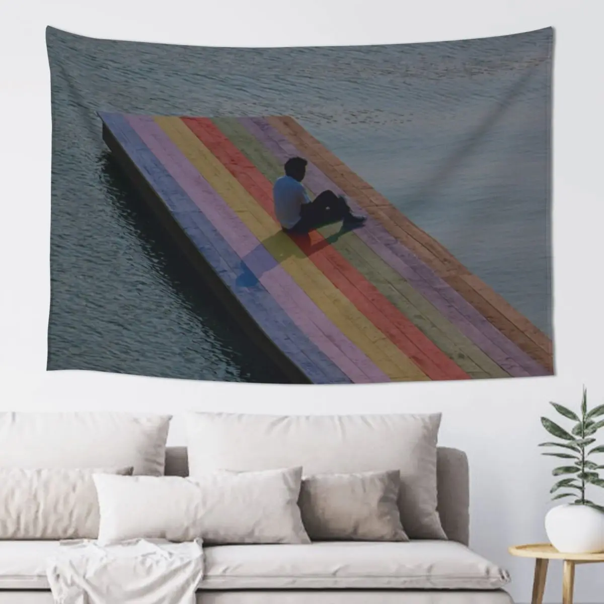 

The melodic blue Tapestry Room Ornaments Home Decorating Living Room Decoration Bedroom Decoration Tapestry