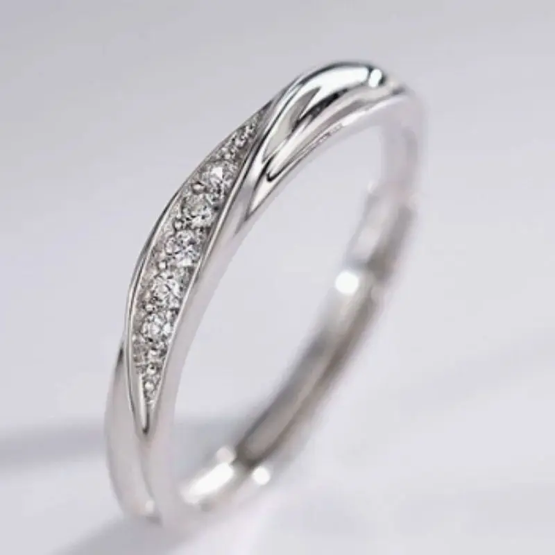 2026 Korean High-End Thin Line Ring for Women Fashionable Fried Dough Twists Design Spinning Hot Selling Versatile Accessory