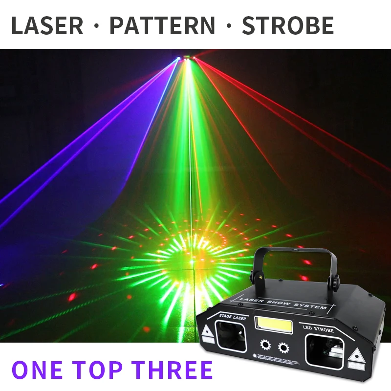 BUQU 3 In 1 Laser Scanner Lamp Instrument Disco DJ Projector DMX512 Controller  Bar Special Stage Light KTV Party scanning