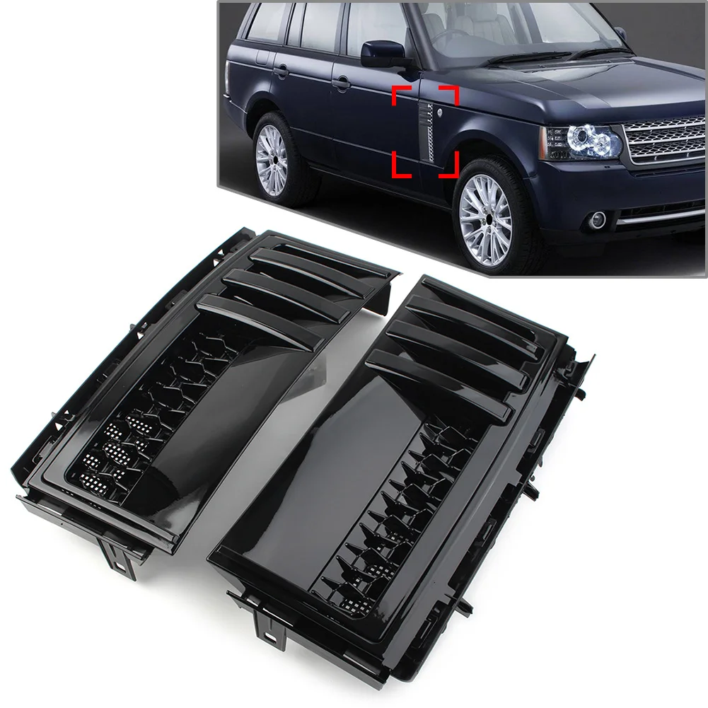 

Glossi Black Car Side Fender Vent Grille Left or Right 1Pcs For Land Rover Range Rover L322 2002-2012 Car Accessories