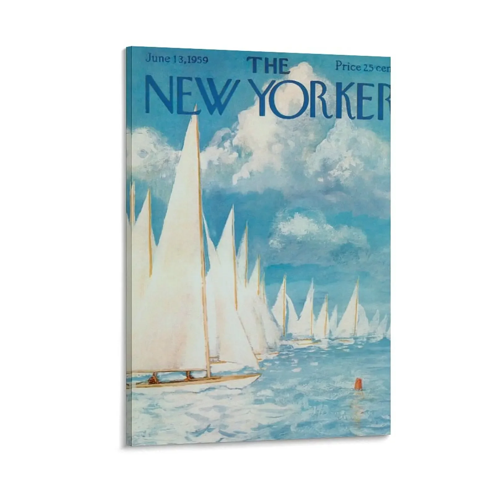 

new yorker sailing white Canvas Painting decorative picture for living room art mural Bedroom deco