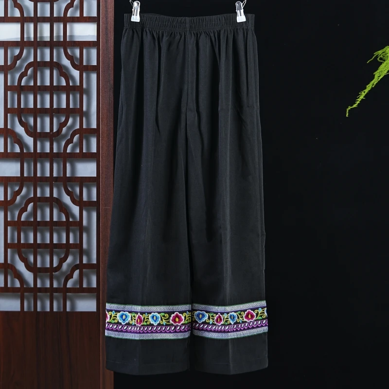 Single pants (two-tone floral)