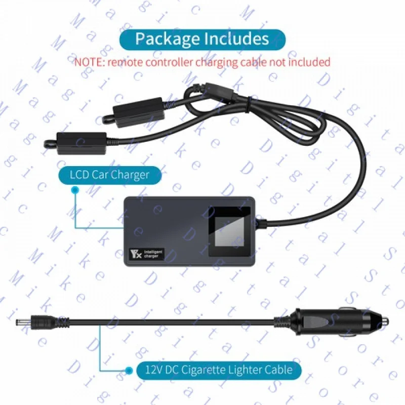 

UU 1 Pcs Black Charger for DJI AIR 3 Car Charger USB Charger AIR 3 Car LED Charger