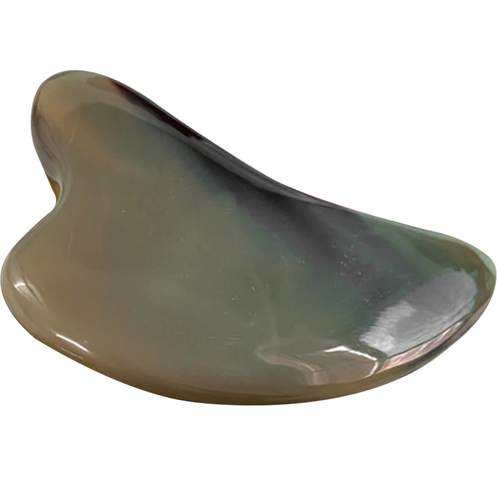 

Portable Ox Horn Guasha Board Body Face Massage Tool Universal Scraping Plate For Neck Shoulder Back Wrist Stress Relief Home