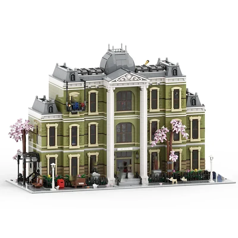 스트리트 뷰 모델 Moc 빌딩 벽돌 기념물 자연사 박물관 기술 블록 선물 크리스마스 장난감 DIY 세트 조립