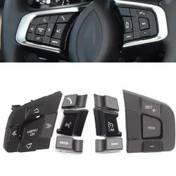 Car Multifunction Steering Wheel Control Switch Button Trim Cover For Land Rover Discovery Sport Jaguar XE XF