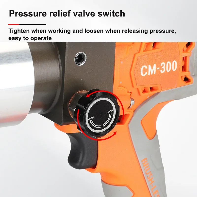 전기 유압 압착 도구 충전식 압착 펜치 소형 휴대용 압착 펜치 구리 알루미늄 터미널 CM-300