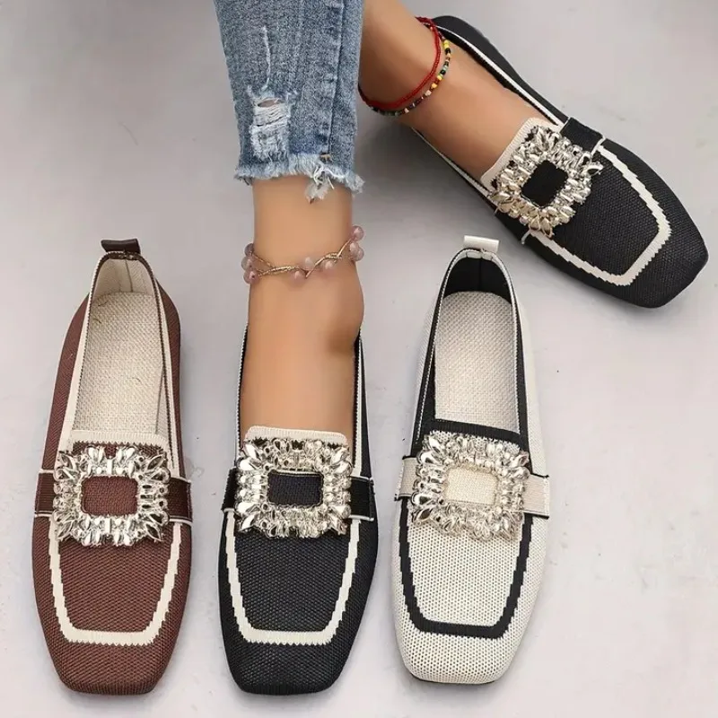 Women Flats Shoes Fashion Casual Breathable Mesh Loafers Outdoor Walking Comfortable Classical Flats Shoes Women Shoes for Women