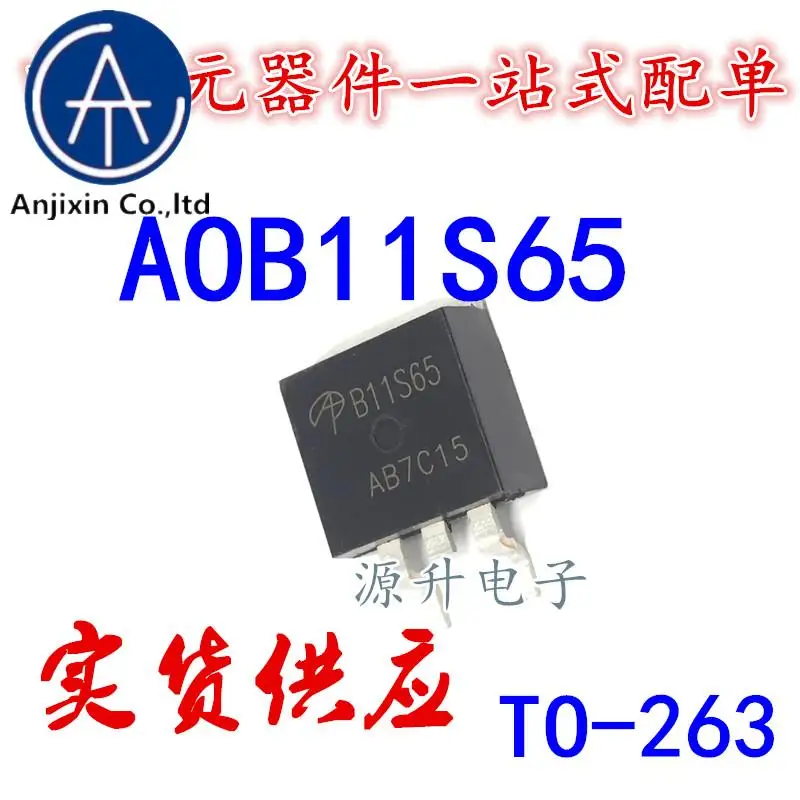 

10PCS 100% orginal new AOB11S65/B11S65 N-channel patch TO-263 field effect MOS tube