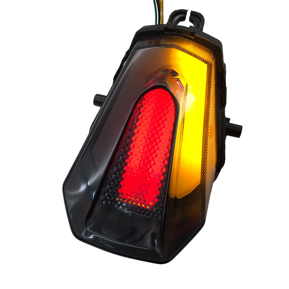 لسوزوكي GSX-R1000 GSXR1000 2017-2021 الخلفية الذيل ضوء الفرامل بدوره إشارات المتكاملة مصباح ليد-أسود