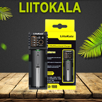 LiitoKala Lii-100 Lithium Battery Charger for 18650 26650 High Quality Fast Charging with USB-C Function
