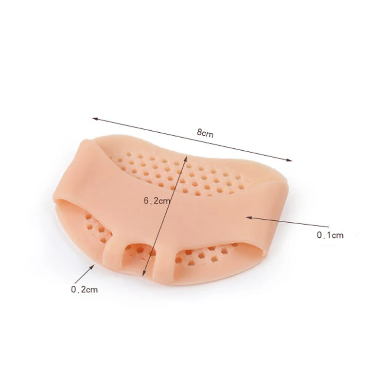 Tcare 1Pair Metatarsal Pads Gentee Breathable Ball of Foot Pain Relief Cushions, Soft Gel Forefoot Pads Protect Callus Blisters