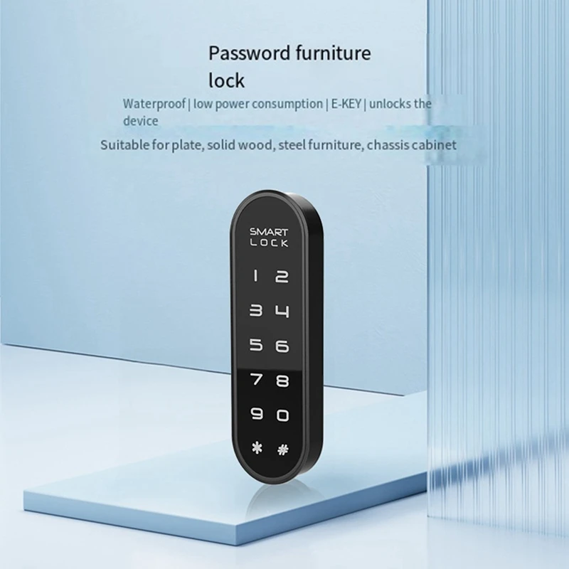 Touchscreen Keypad Lock With Code Passcode Digital Lock Electronic Door Lock Combination 2 In 1 E-KEY Intelligent Lock