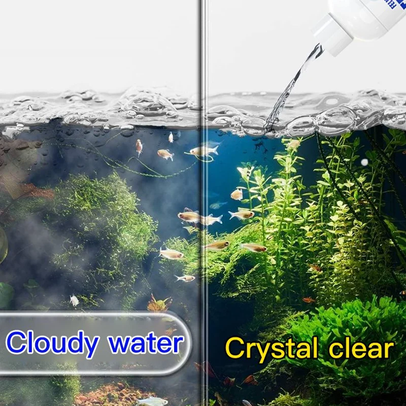 300/600ML Fish Tank Water Purifier Turbid Yellowing Nitrifying Bacteria Purifies and Clarifies Water Quality Water Purifier King