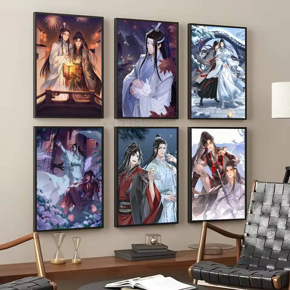 Anime Grandmaster Mo Dao Zu Shi MDZS Posters Living Room Bar Cafe Quality Canvas Vintage Style Comics Painting Art Home Wall