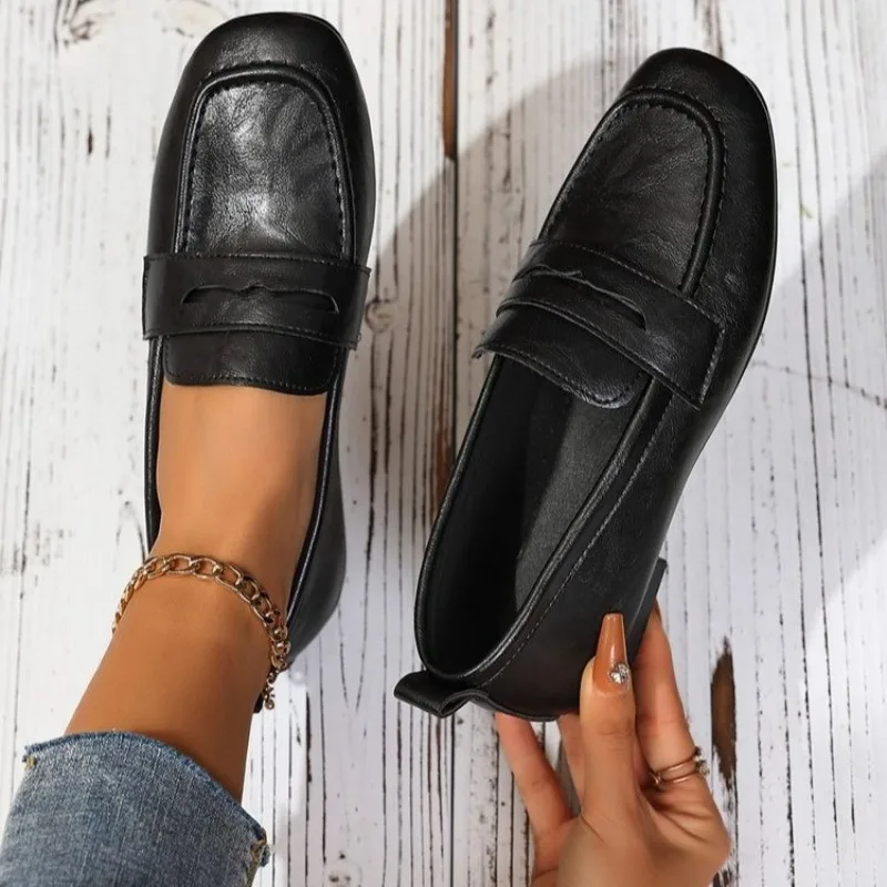 *Fashion New Anti Slip Casual Women's Shoes Spring and Autumn Hot Selling Round Head Comfortable Flat Bottom Single Shoes