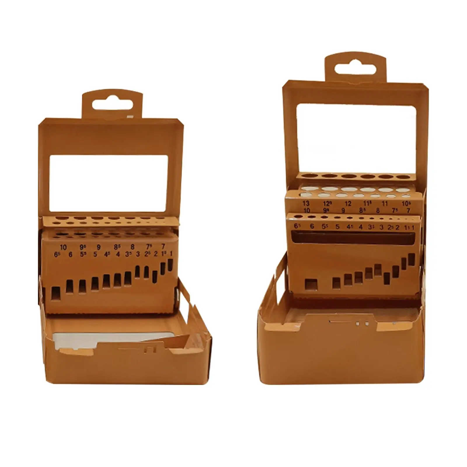 Drill Bit Index Case Portable Storage Box Scale Marking Sturdy Metal Index Storage Box Drill Bit Box Drill Bit Holder Organizer