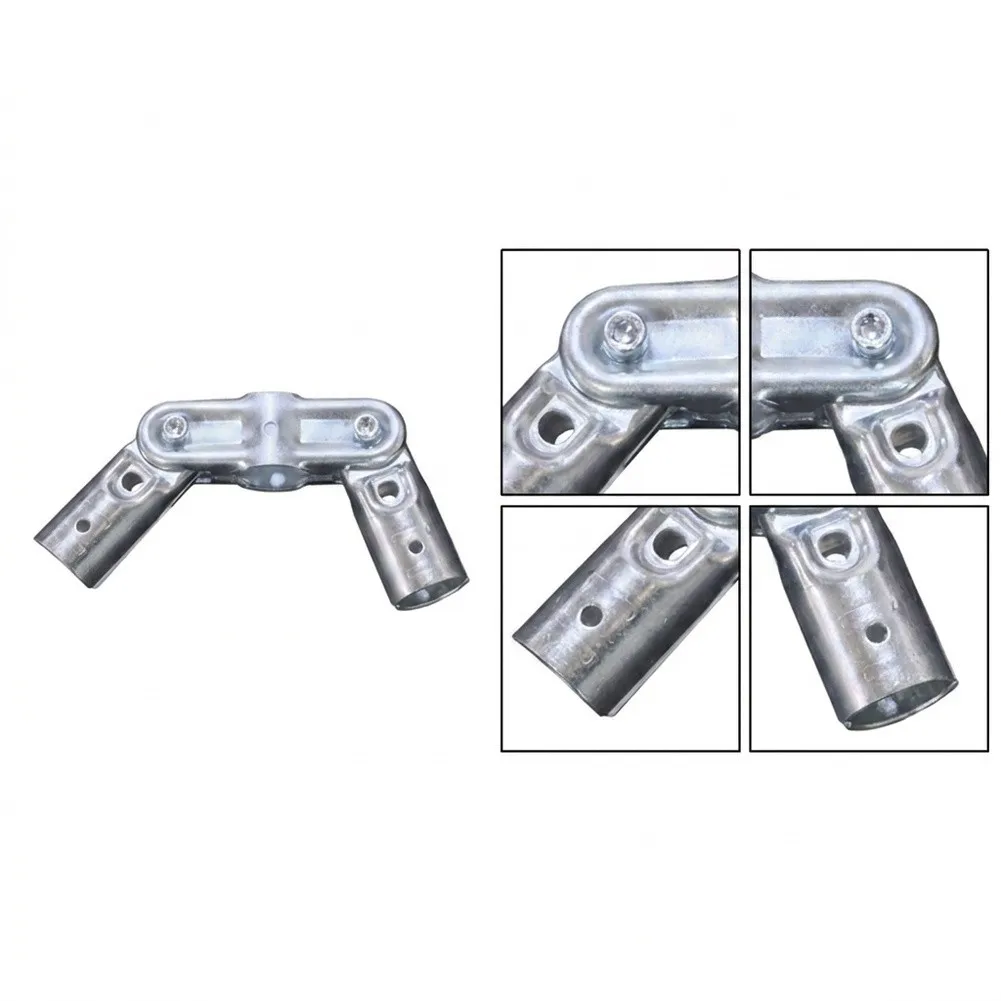 25mm Adjustable Swivel Tee for 25mm OD Pipes Galvanized Steel Rust Design 4 Pack for Custom Racks and Shelving Systems
